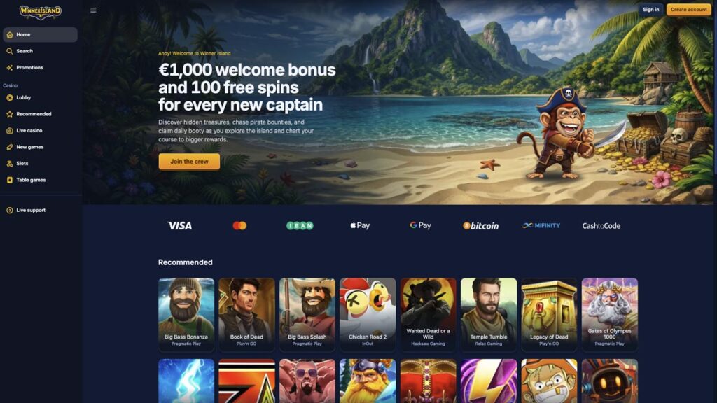 online casino winner island homepage